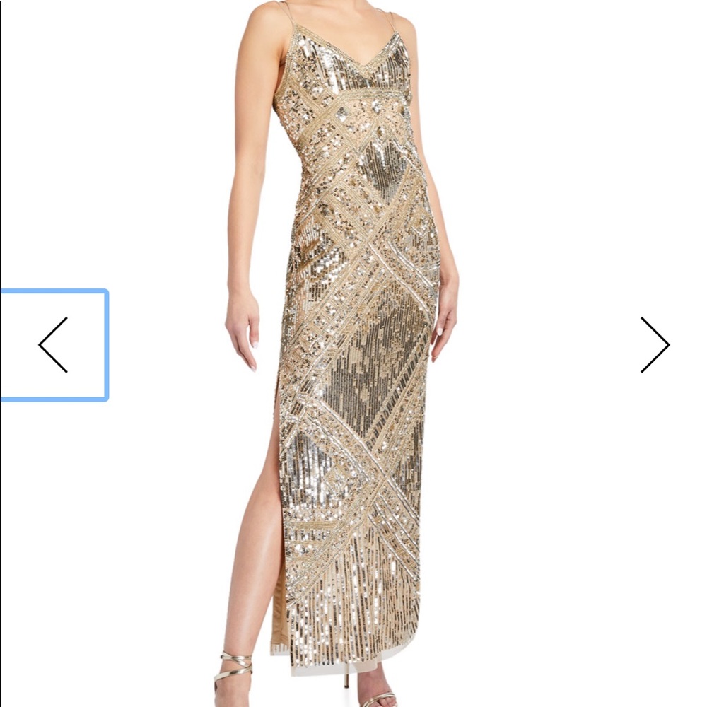 Aidan Mattox Beaded Gown